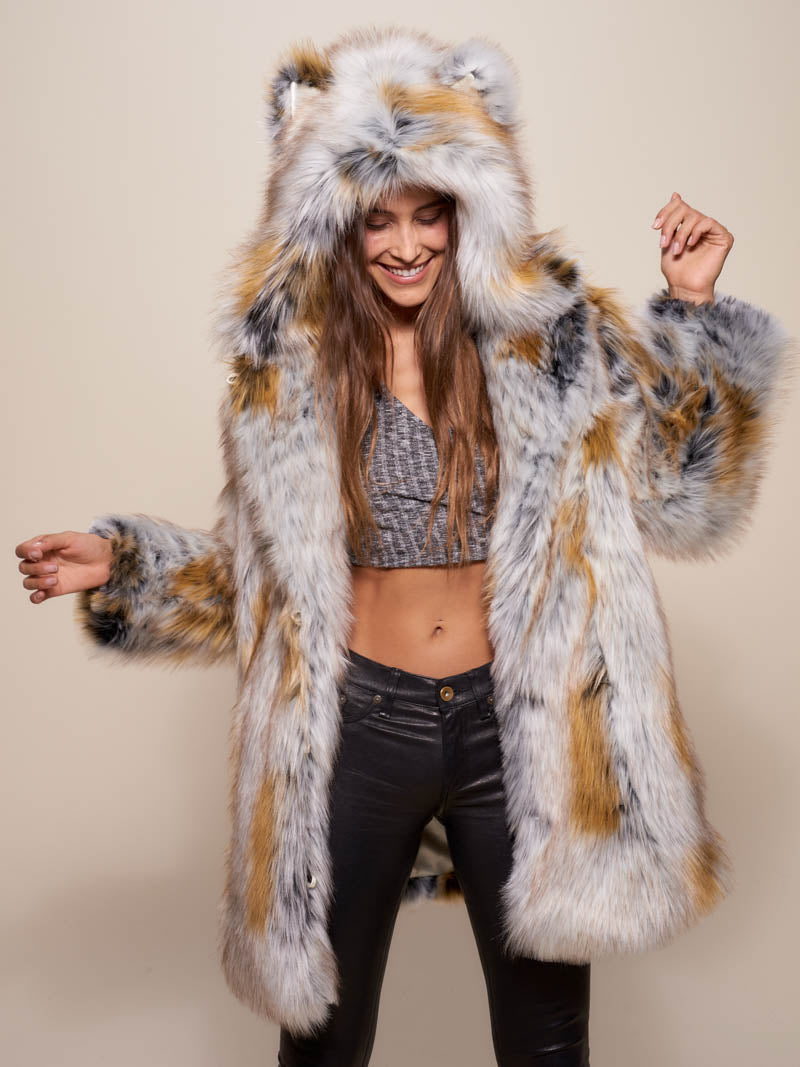 Artic Fox Faux Fur Women's Coat with Hood | SpiritHoods