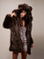 Limited Edition Brown Bear Faux Fur Coat on Female Model