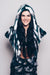 Woman wearing Faux Fur Limited Edition Lapwing Shawl 2.0 SpiritHood, front view 1
