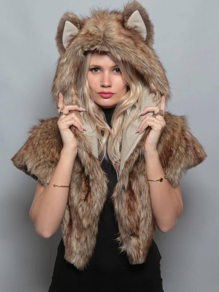 Coyote Shawl SpiritHood: Embrace Wild Elegance | SpiritHoods