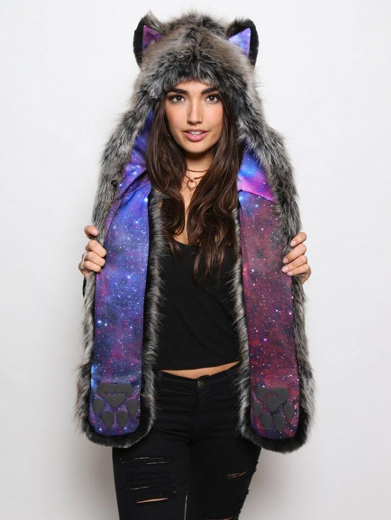 Black Milk Galaxy Wolf Collectors Edition SpiritHood on Female