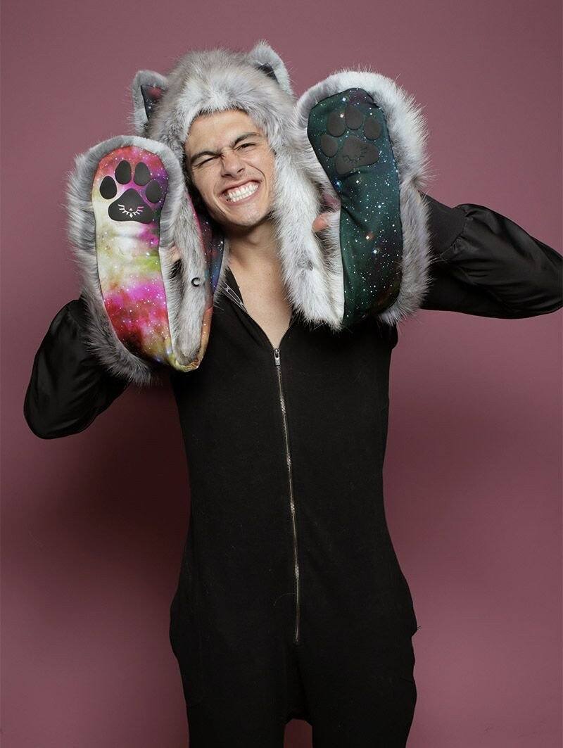 Male Wearing Timber Wolf Galaxy CE SpiritHood 