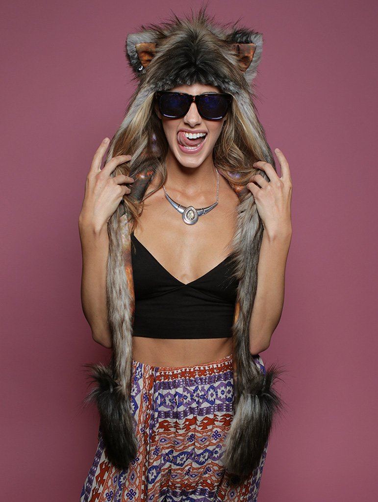 Galaxy Northern Rocky Wild Cat CE Faux Fur with Hood