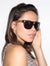 Leopard Design Sunglasses on Female Model