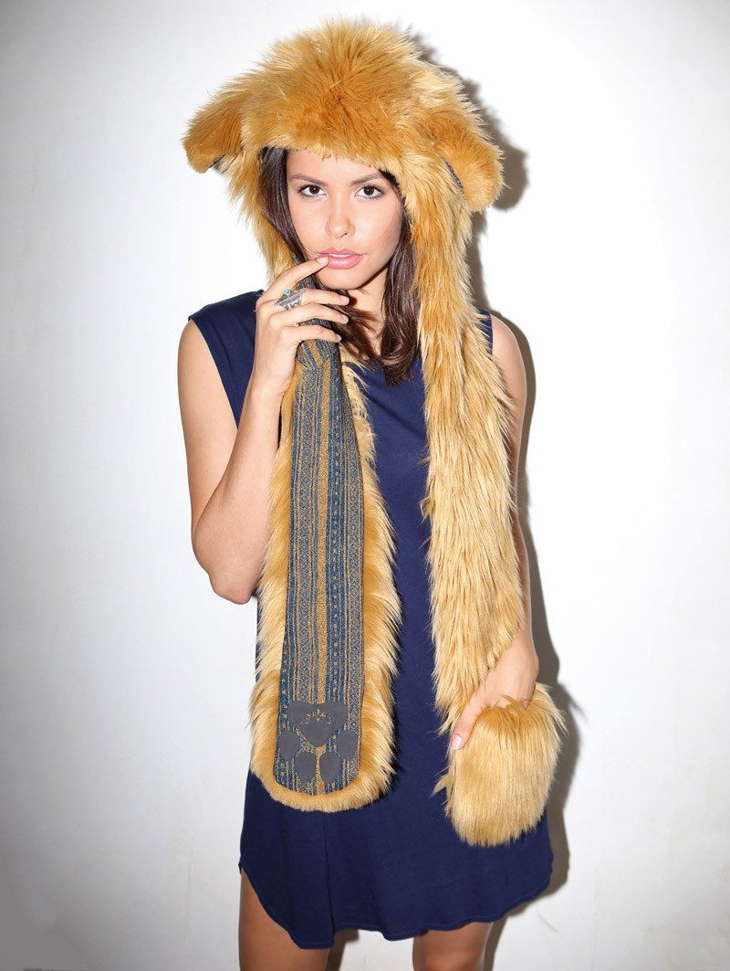 Female Wearing Golden Retriever Collectors Edition SpiritHood 