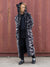Man wearing Tiger Classic Faux Fur Style Robe, front view 4