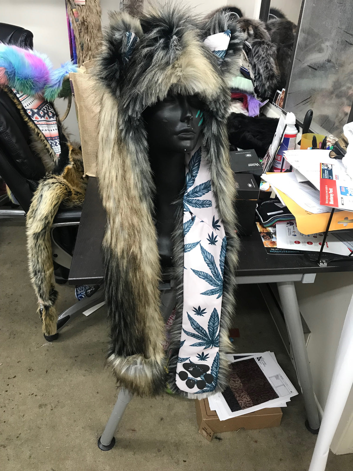 Smokey Mountain Wolf Collector Edition Faux Fur SpiritHood