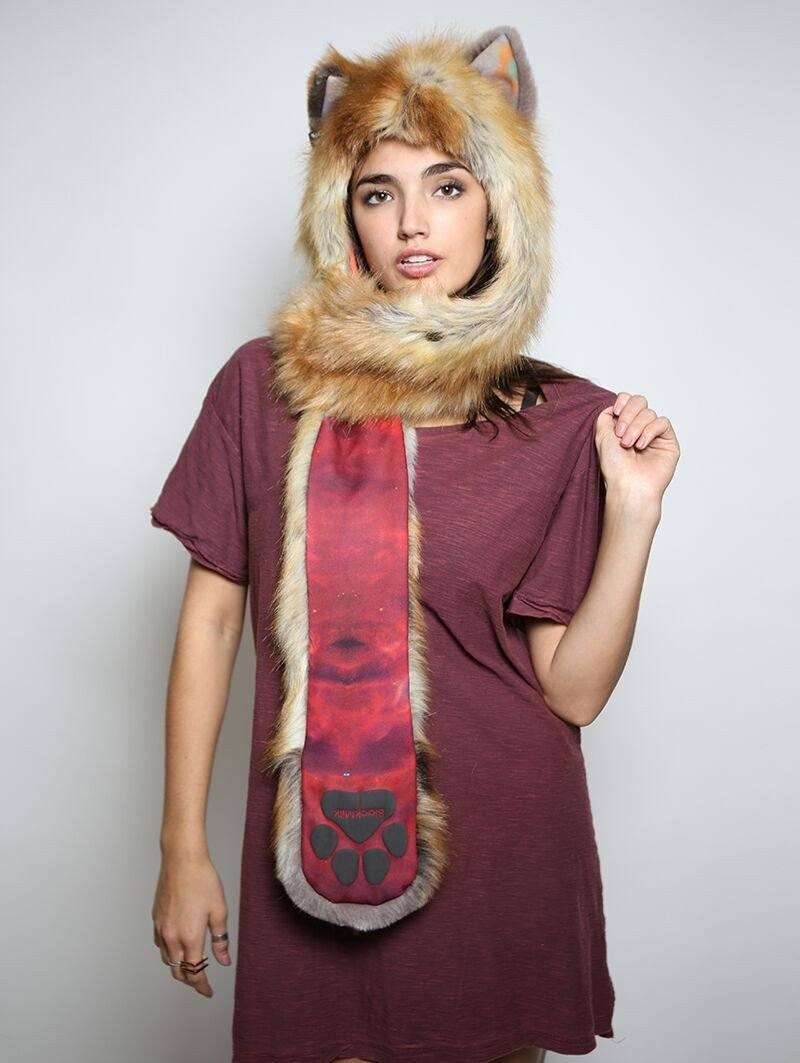 Spirithoods red fox shawl outlet