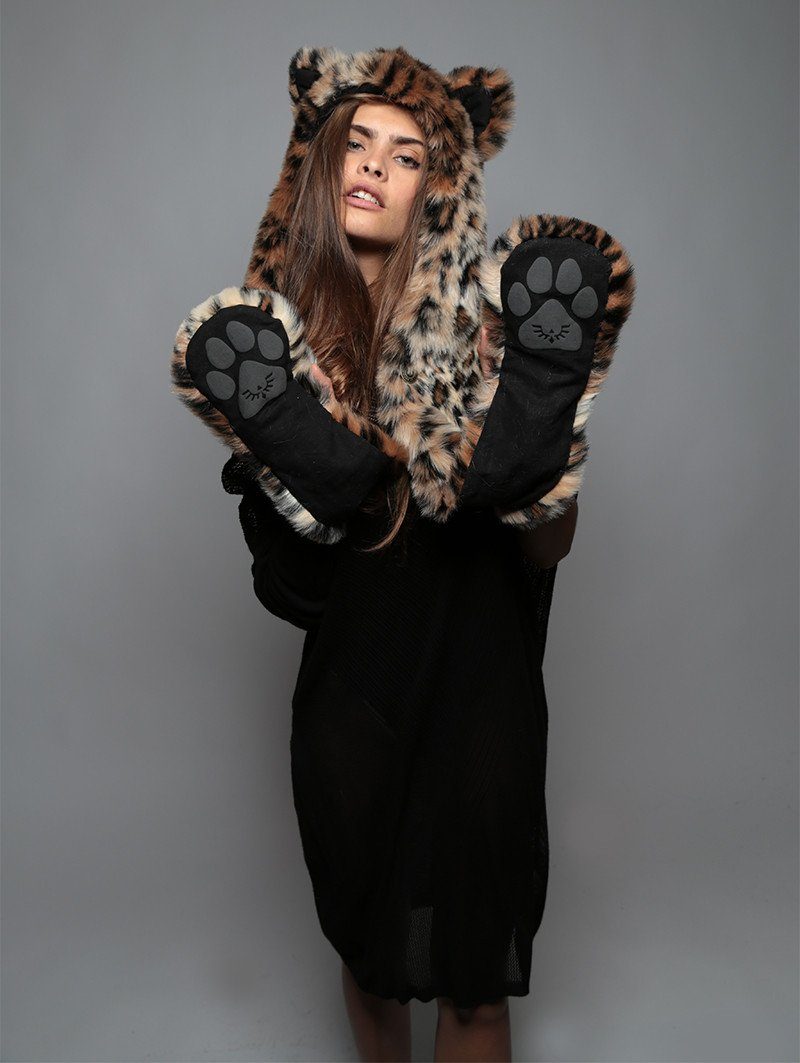 SpiritHoods® Faux Fur SpiritHood Animal Hat Leopard