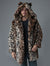 Man wearing Classic Leopard Faux Fur Coat, front view 1