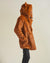 Man wearing Artist Edition VAMP Wolf Faux Fur Coat, side view 6