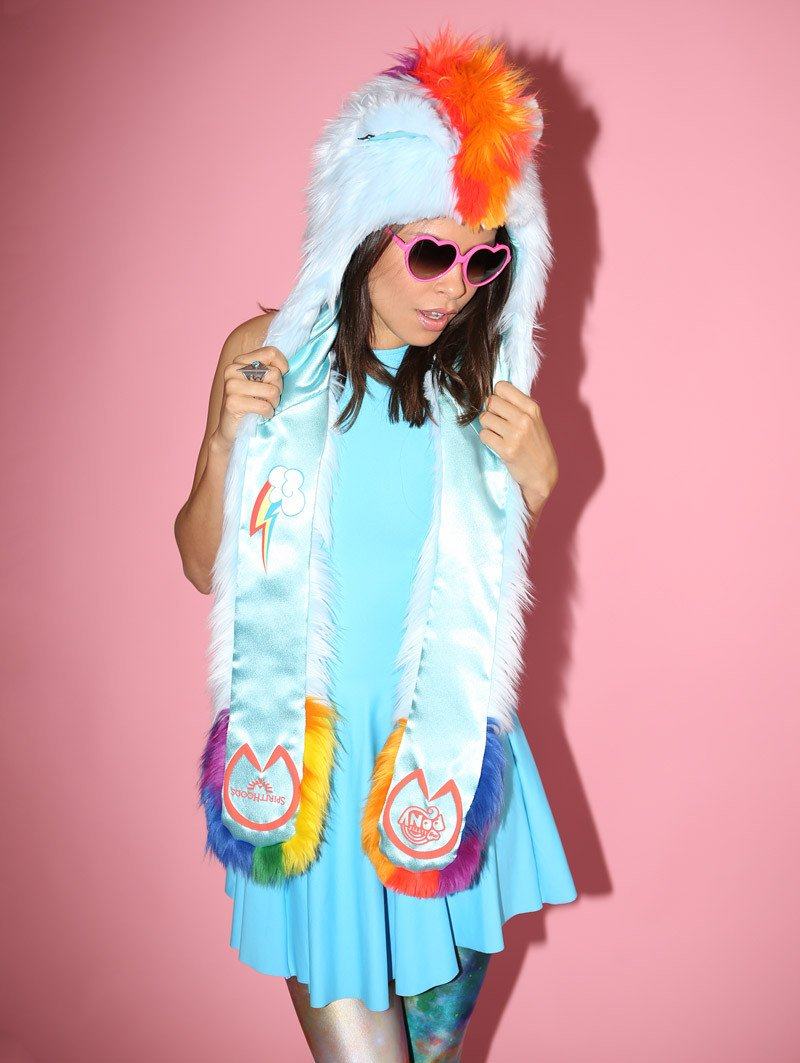 My Little Pony Rainbow Dash Faux Fur with Hood