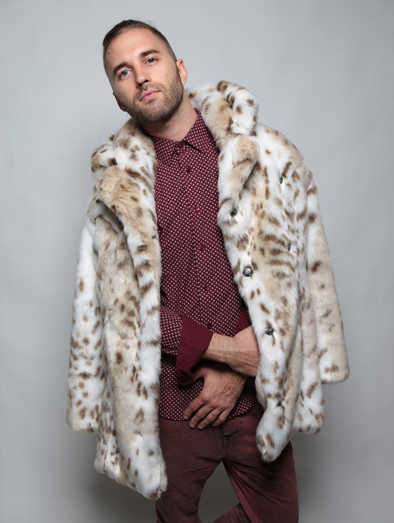 Elevate Your Wardrobe with the Classic Siberian Snow Leopard Faux Fur ...