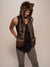 Man wearing faux fur Limited Edition Forest Fox Unisex SpiritHood, side view