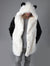 Man wearing Classic Panda Faux Fur Coat, front view 2