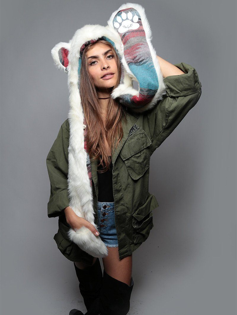 Polar Bear Italy SpiritHood on Woman