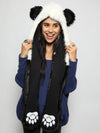 Black and White Panda Bear SpiritHood on Female