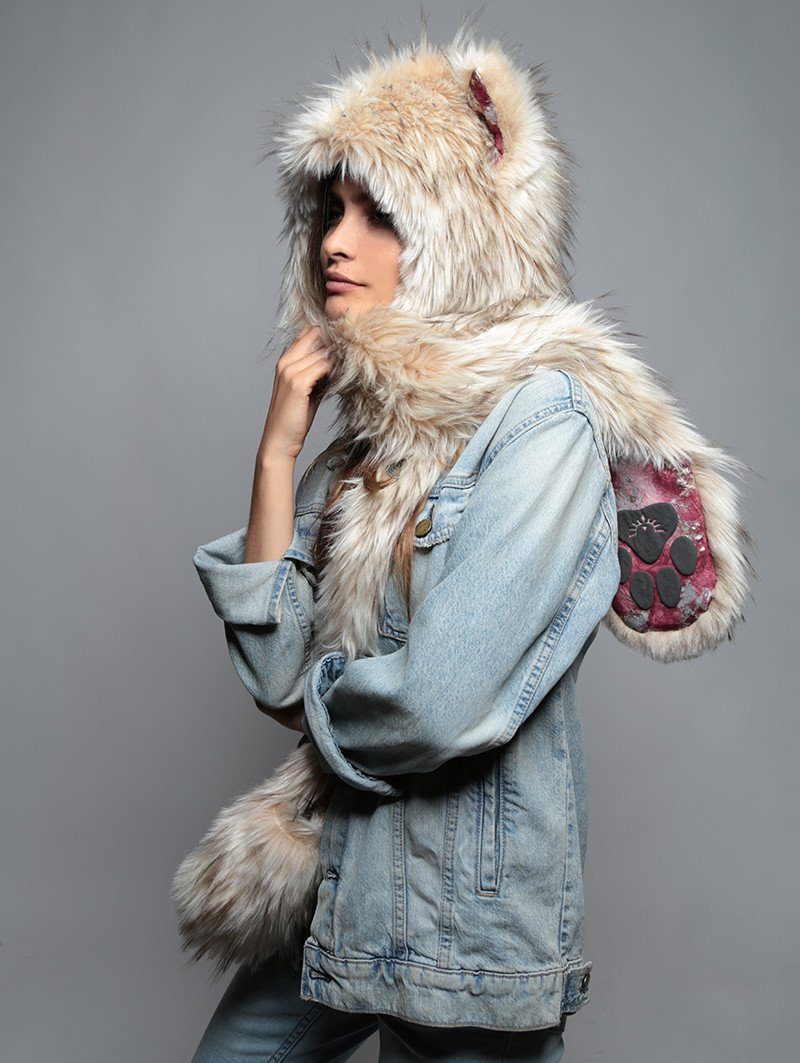 Unisex Collectors SpiritHood in Platinum Fox Design