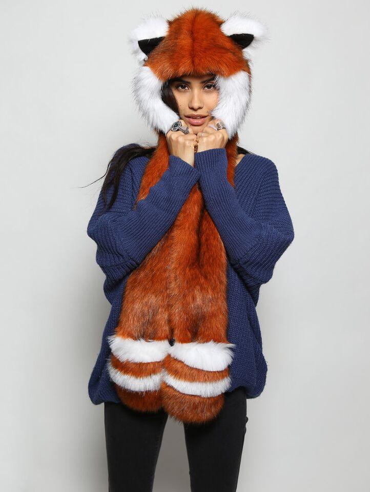 Woman Wearing Red Panda SpiritHood 2.0