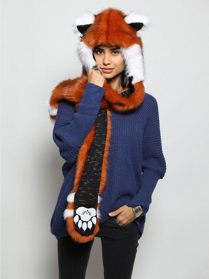 Hooded Red Panda SpiritHood 2.0 on Woman