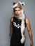 Hooded Collector Edition Faux Fur with Siberian Husky Design