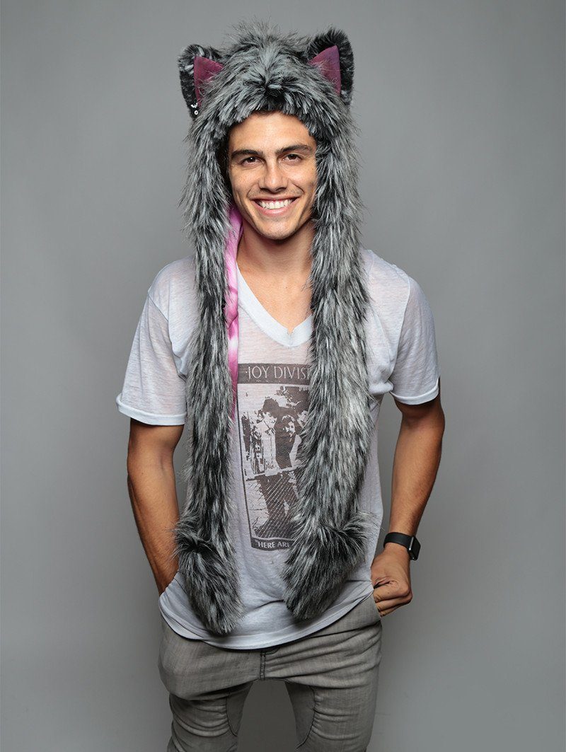 Siberian Wolf SpiritHood on Male Model