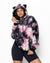 Ink Spotted Leopard Classic ULTRA SOFT Faux Fur Hoodie | Women's