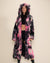 Ink Spotted Leopard Classic Collector Edition Faux Fur Style Robe | Women's