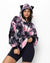 Ink Spotted Leopard Classic ULTRA SOFT Faux Fur Hoodie | Women's