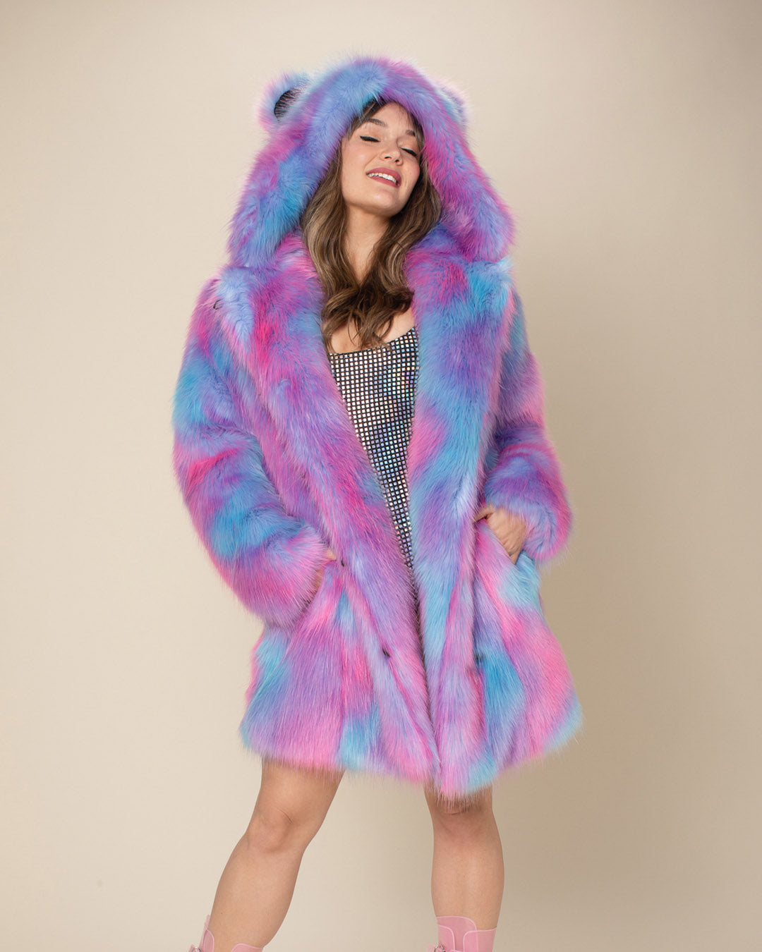 Faux fur coat - Woman