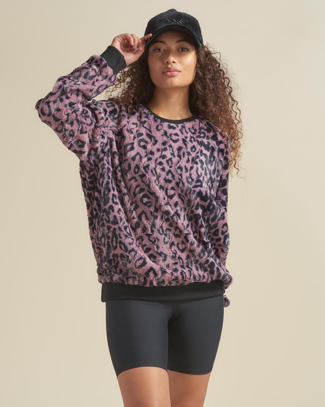 Lavender Leopard ULTRA SOFT Faux Fur Sweater | Women&#39;s