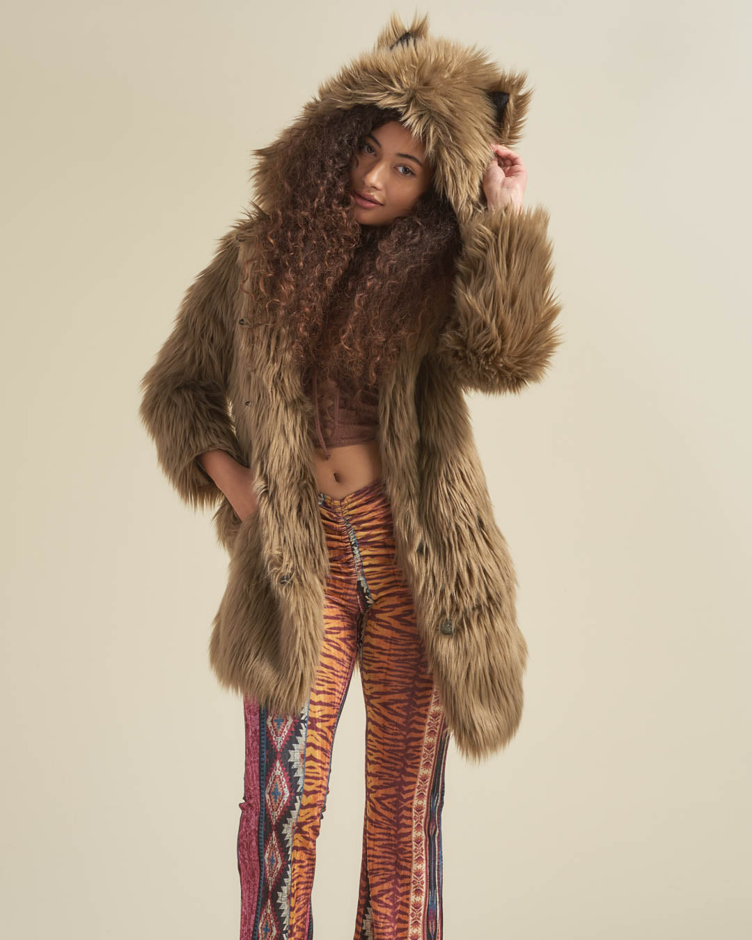 Ash Wolf Classic Faux Fur Coat | Women's