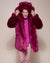 Man wearing Love Wolf Luxe Classic Faux Fur Coat, front view 3