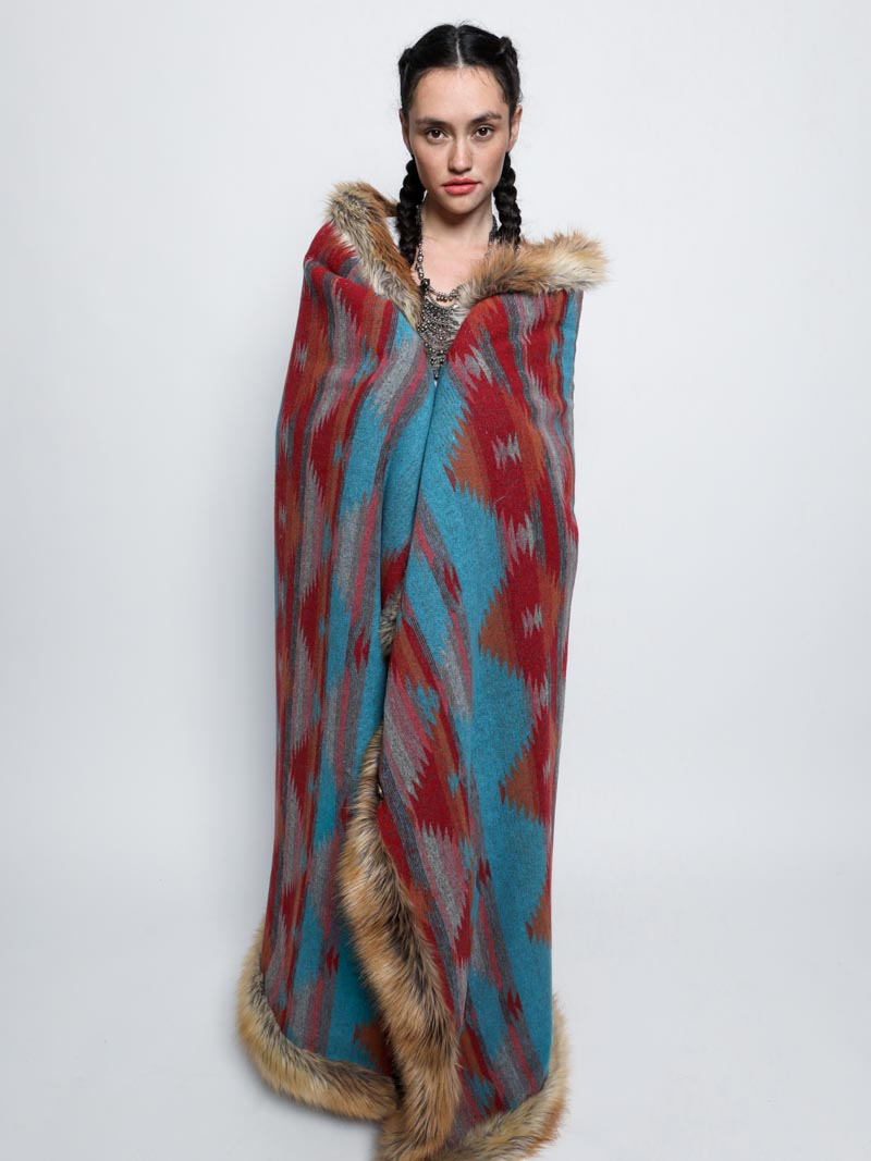 Sunset Fox Faux Fur Throw - Cozy Elegance for Your Space - SpiritHoods