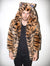 Orange and Black Tiger Faux Fur SpiritHoods Coat on Male