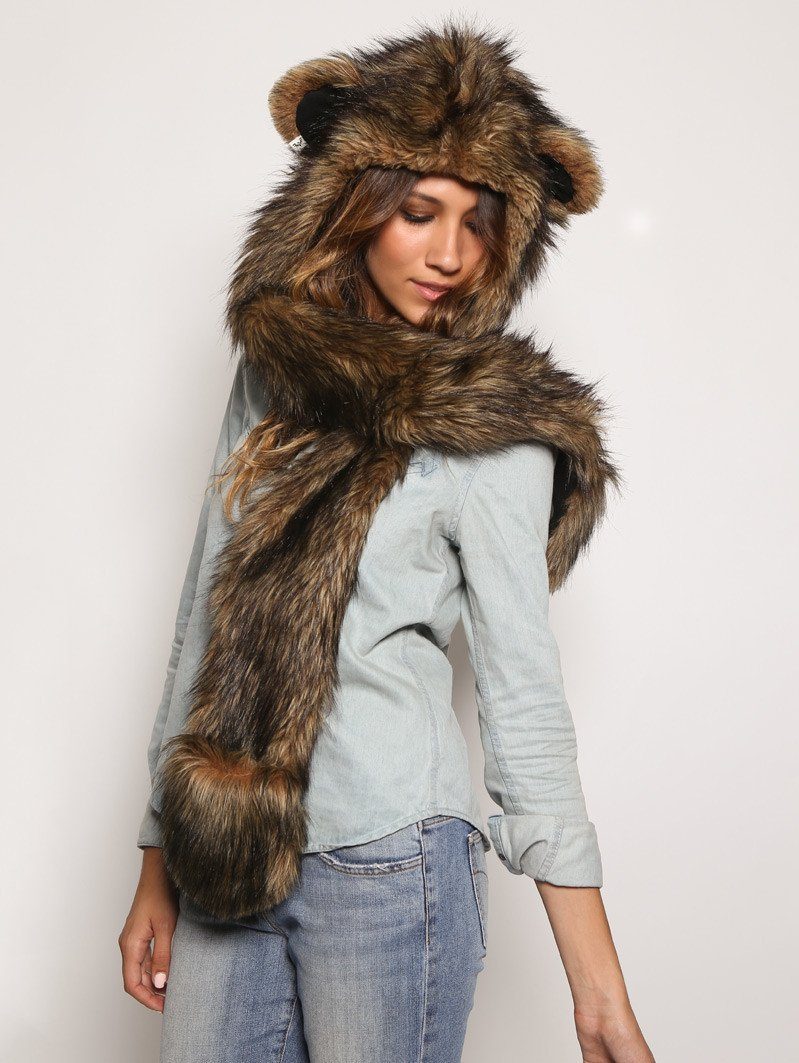 Grizzly Bear Spirithood - Majestic Wilderness Charm - SpiritHoods