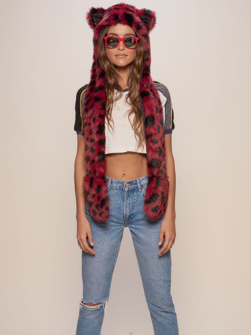 Red and Black Wild Cat Collector Edition SpiritHood on Female 