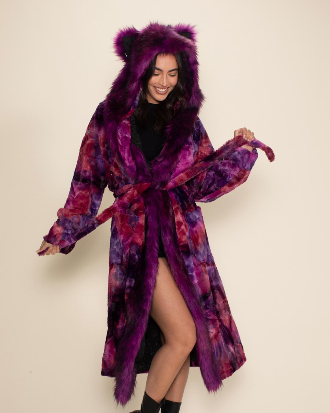 Purple Panther Classic Faux Fur Style Robe | Women's
