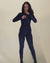 Indigo Feline Burnout Velvet Full Bodysuit | Women's