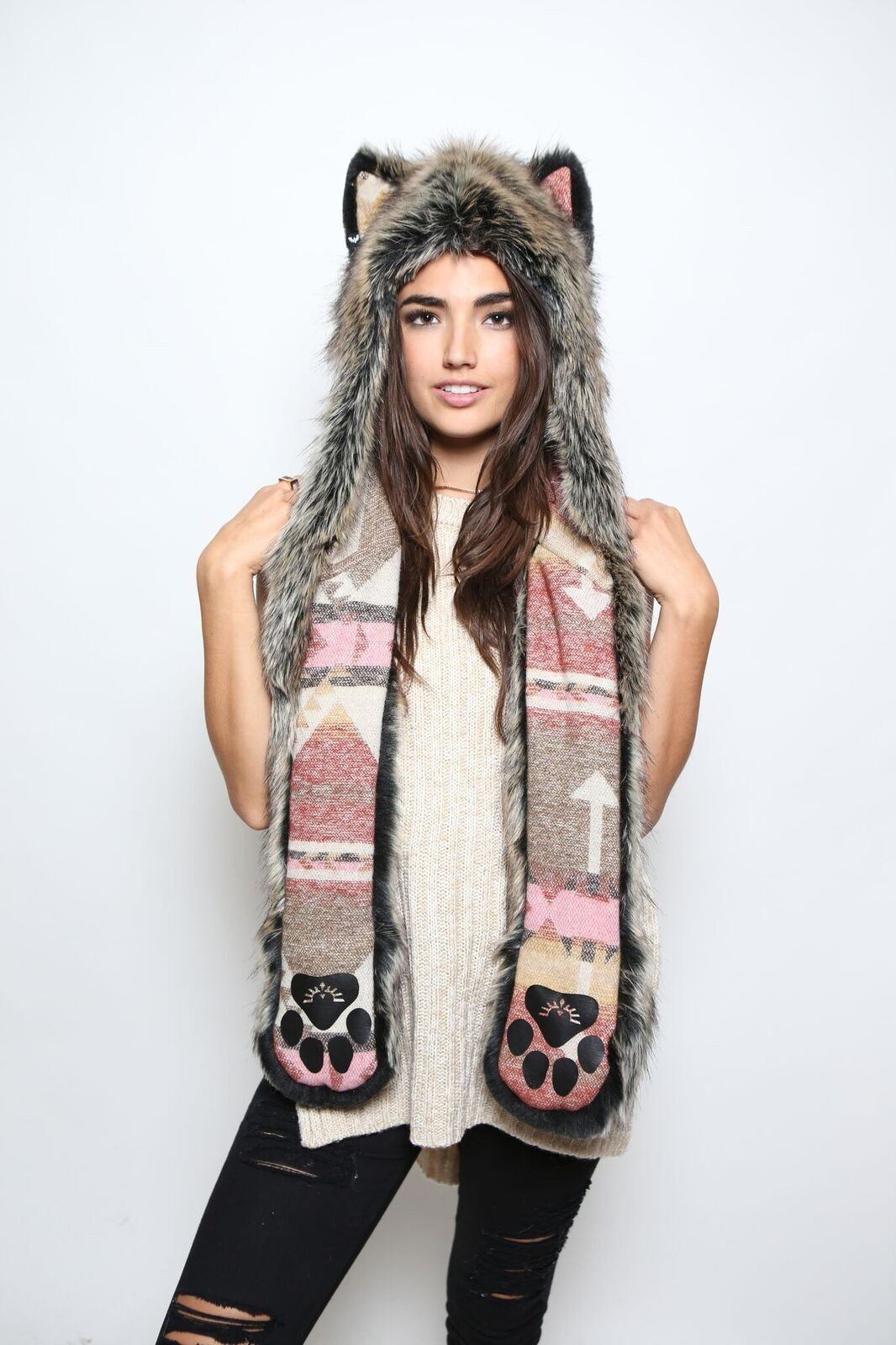 Unisex Direwolf, Direwolf Italy Faux Fur Hoods | SpiritHoods