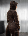 Mahogany Jaguar Classic Ultra Soft Faux Fur Onesie | Women's