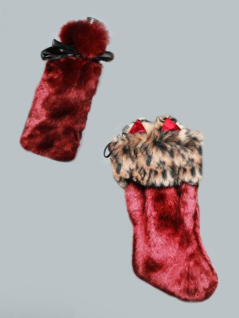 Faux Fur Howliday Stocking + Spirit Holder Bundle! 