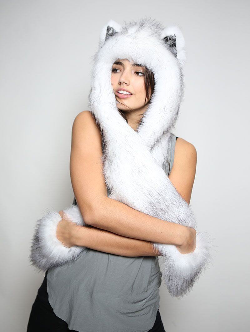 Woman Wearing Husky *Unisex* SpiritHood