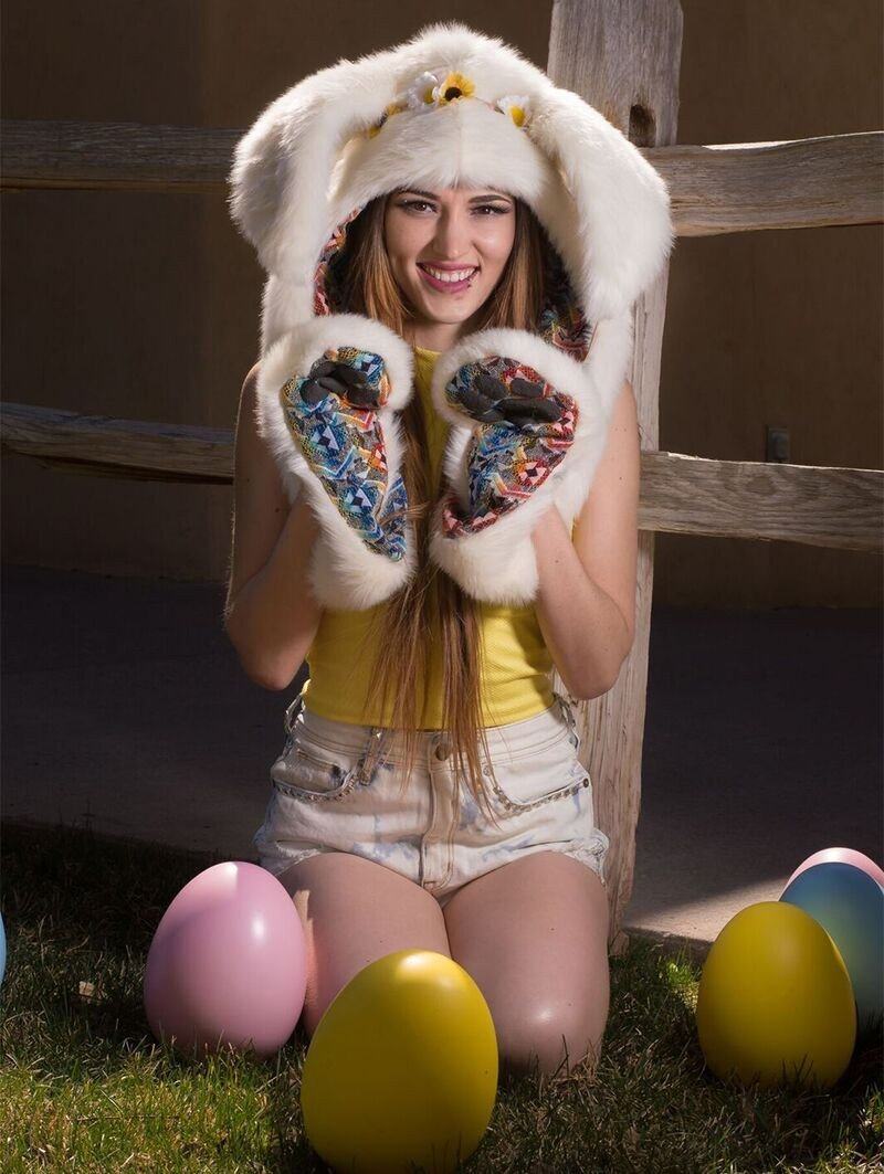 White Bunny Collectors Hooded Faux Fur