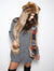 Italy Bear Bundle *Unisex* Faux Fur Hood on Female Model